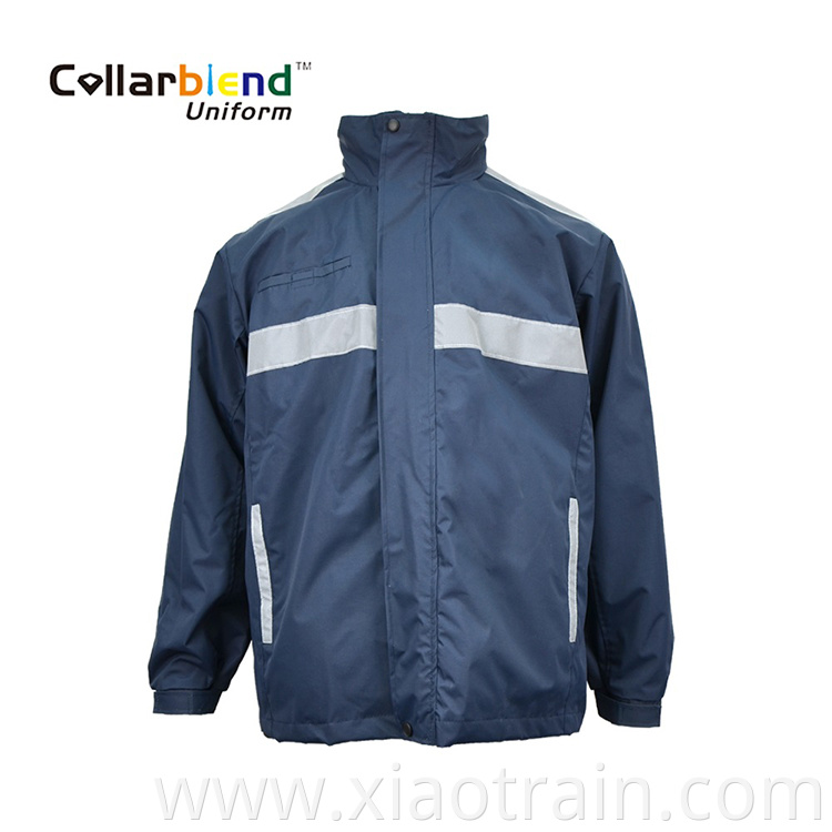 Navy Blue Reflective Jacket